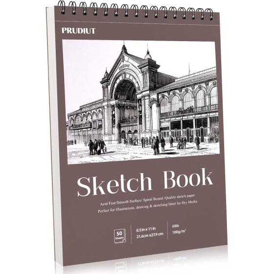 4 Pack Sketch Book 9×12 inch, Spiral Bound Sketch Pad 50 Sheets (68lb/100gsm), Acid-Free Sketchbook for Drawing Painting Sketching, Art Paper Drawing Supplies for Teens Adults Artists Ideal Gifts